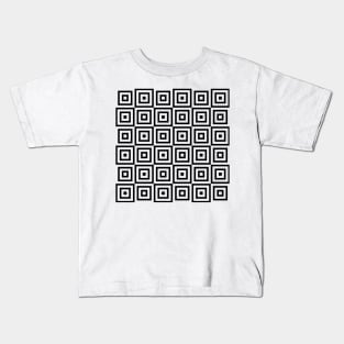 Black and White Op Art 1 Kids T-Shirt